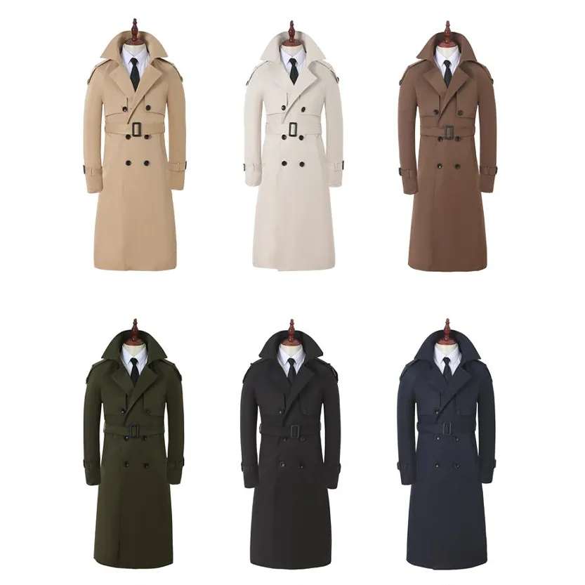 Funki Buys | Jackets | Men's Long Windbreaker Trench Coat