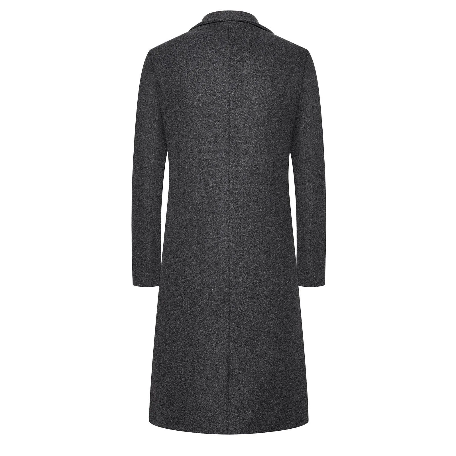 Funki Buys | Jackets | Men's Long Woolen Peacoat Overcoat