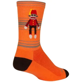 Funky Monkey Crew Bike Socks - Orange