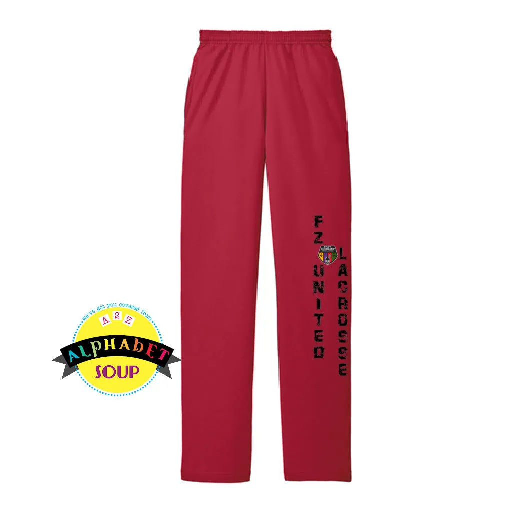 FZ United BOYS Lacrosse Open Bottom Cuff Sweatpants