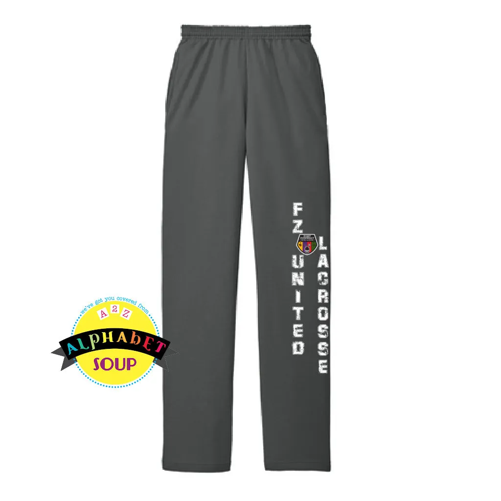 FZ United BOYS Lacrosse Open Bottom Cuff Sweatpants