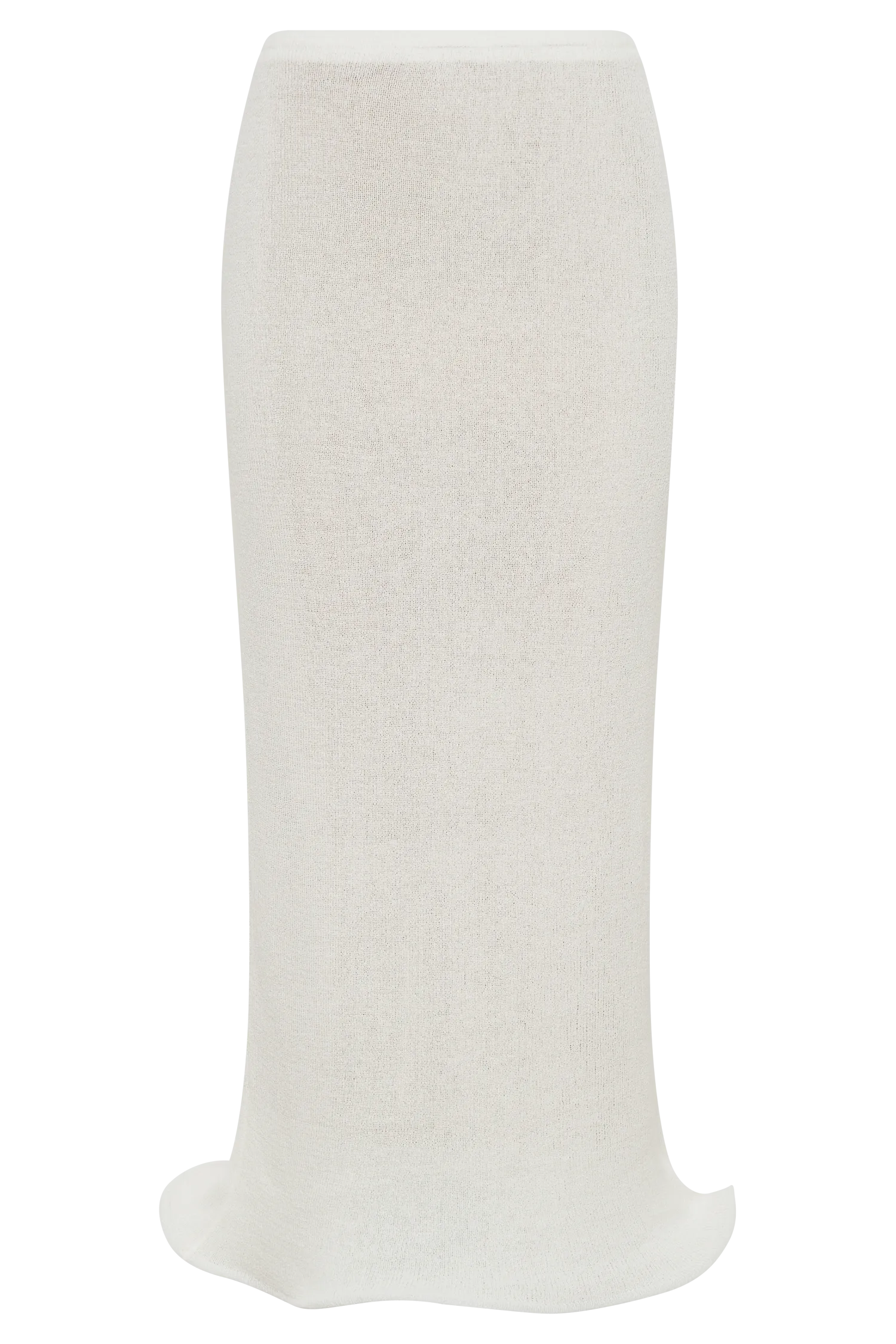 Gigi Knit Midi Skirt - Ivory