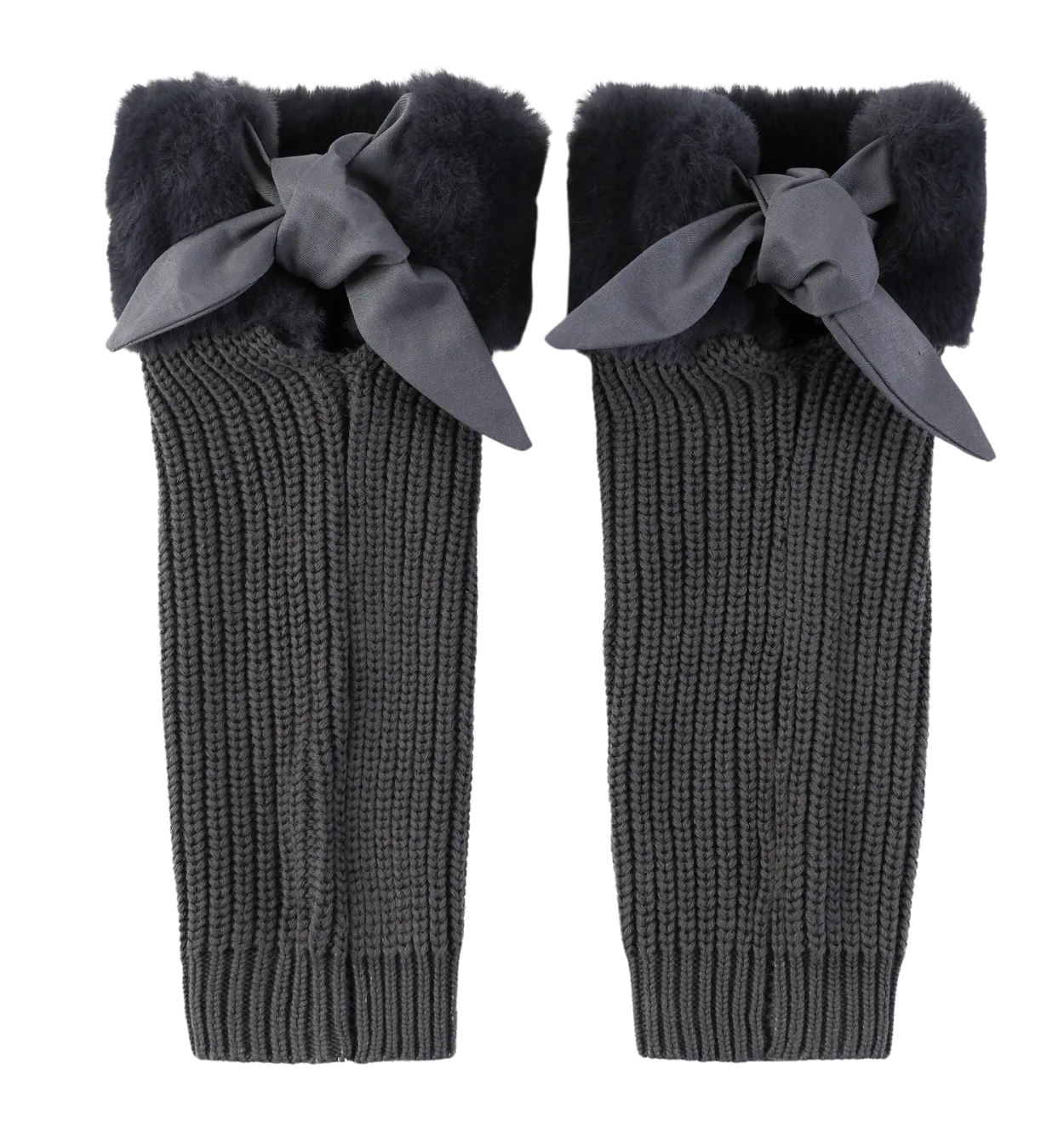 Gina Leg Warmers | Blue Grey Teddy