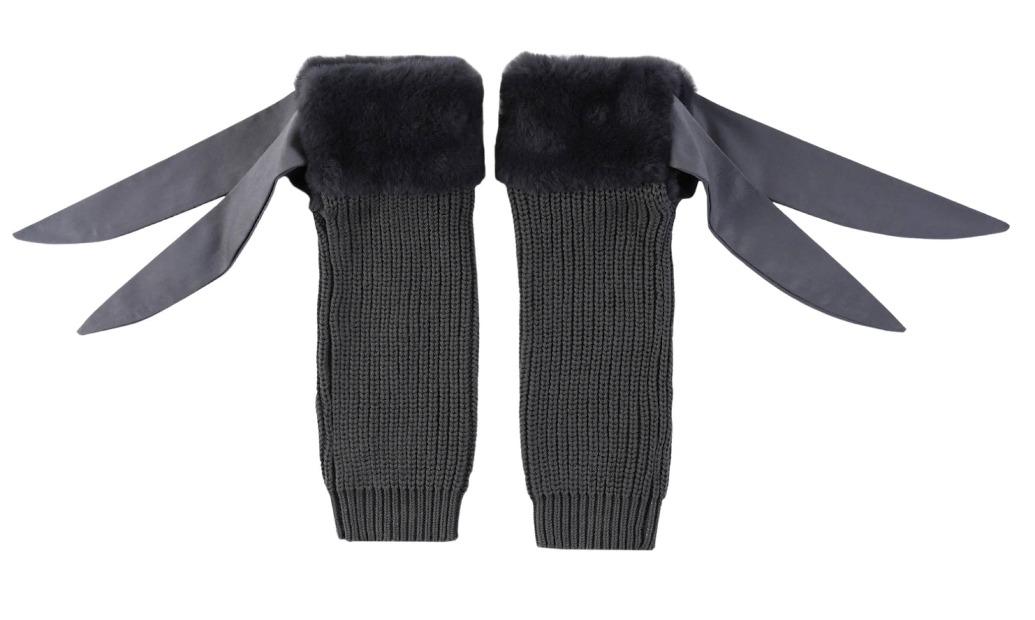 Gina Leg Warmers | Blue Grey Teddy