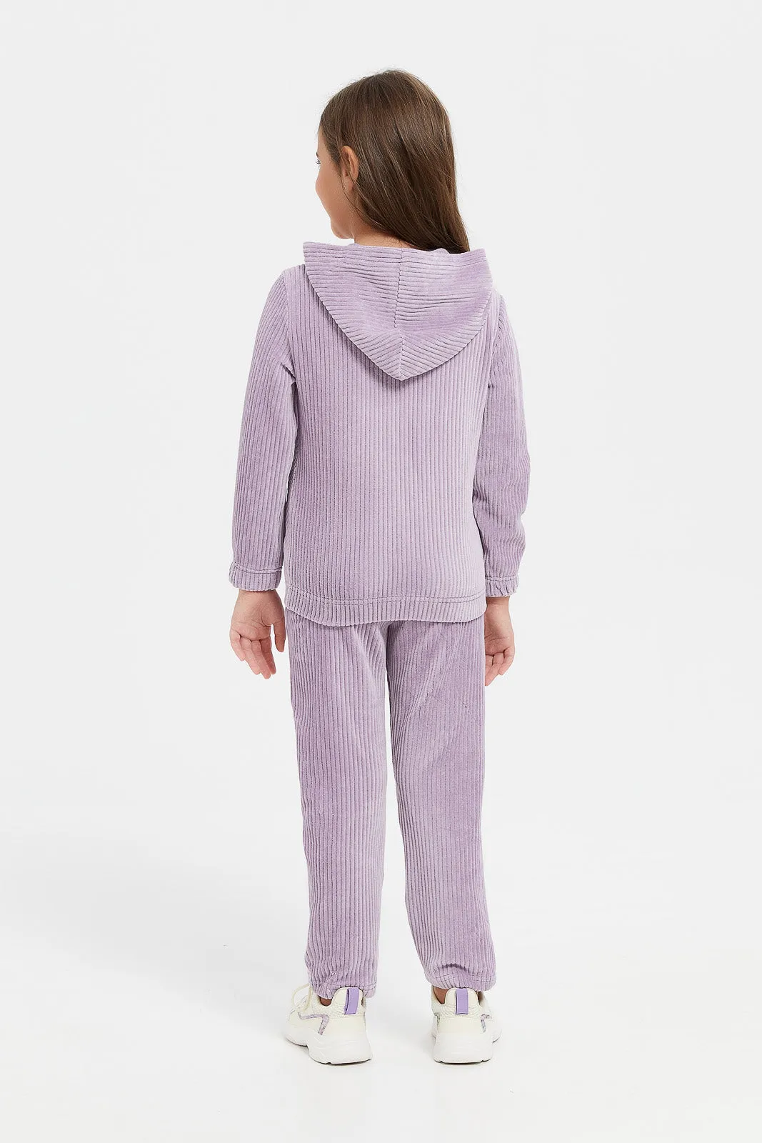 Girls Lilac Corduroy Jog Set (2 Piece)