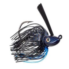 Hack Attack Heavy Cover Swim Jig - 5-0 Hook, 3-8 oz, Black Blue, Per 1