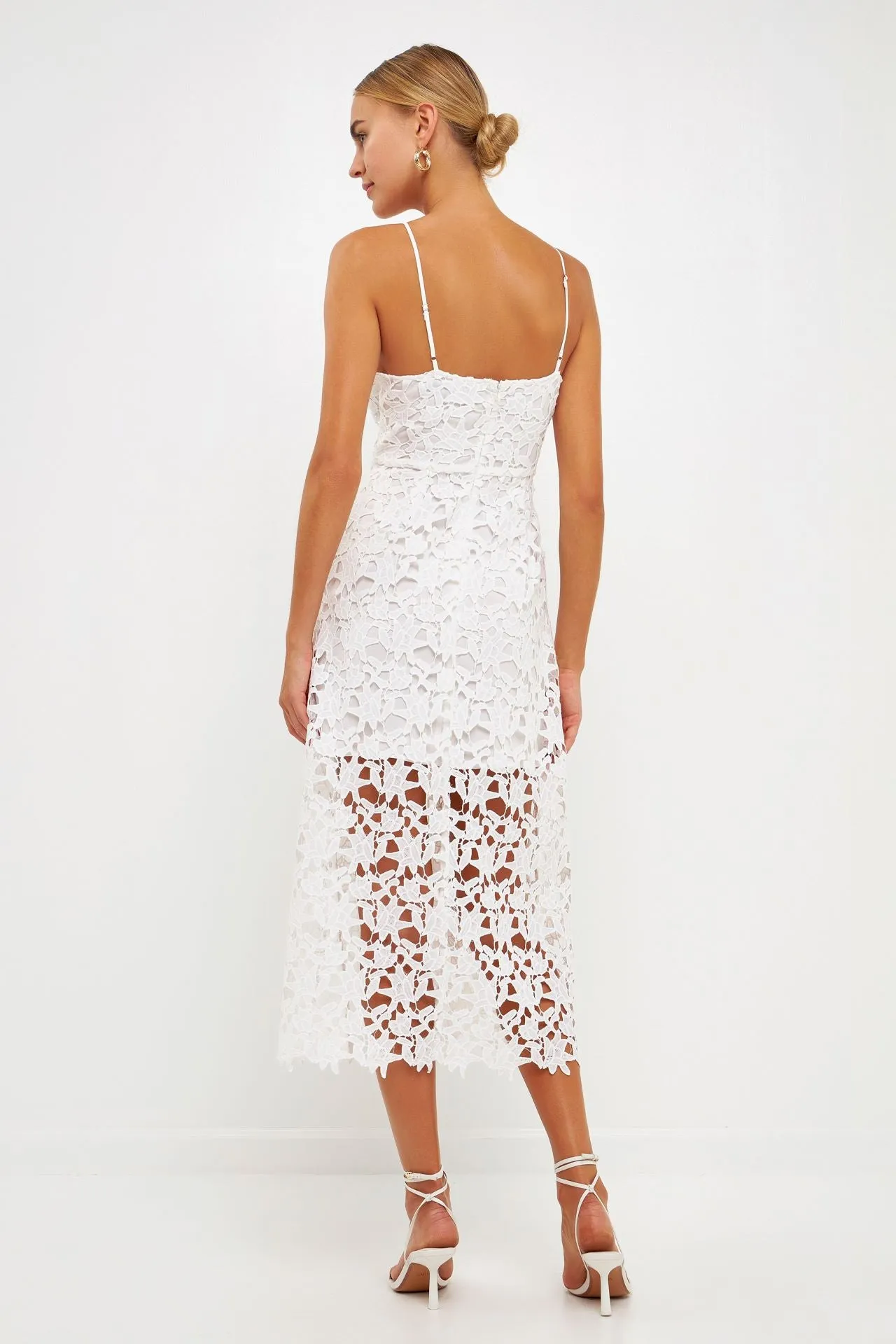 Haven Lace Cami Midi Dress