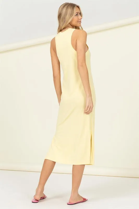 Hazy Daydreams Sleeveless Tank Midi Dress - 3 Colors