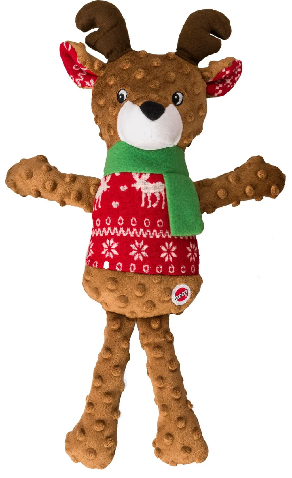 Holiday Sweater Plush Squeak Toy, 17"