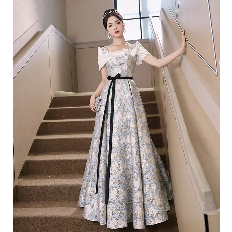 IKEARLAX  Evening Dress Light Luxury Minority High-End  Advanced Sense Graduation Adult Ceremony Banquet Temperament Art Exam Host Female