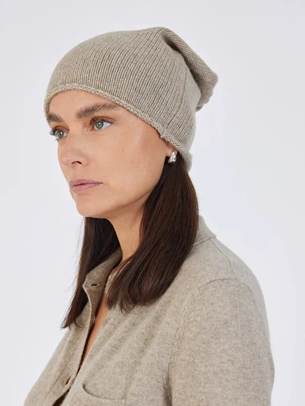 Ines Cashmere Beanie Hat