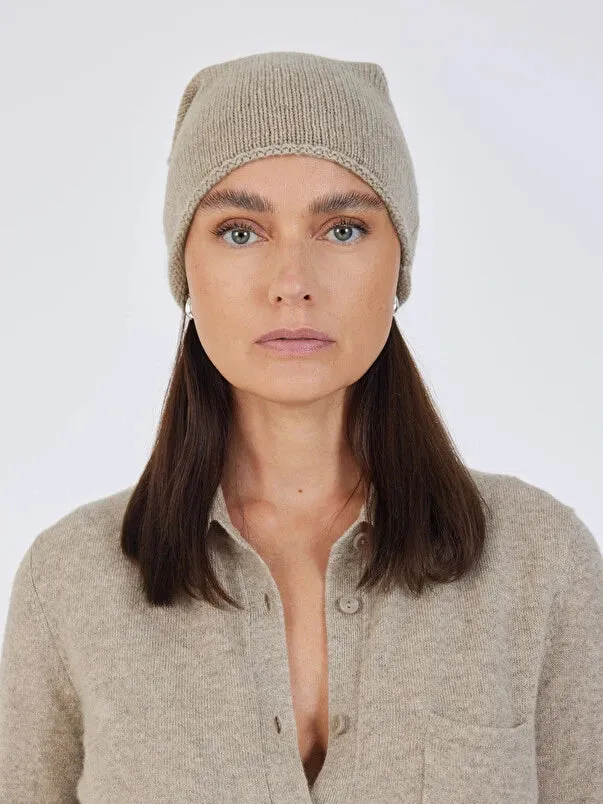 Ines Cashmere Beanie Hat