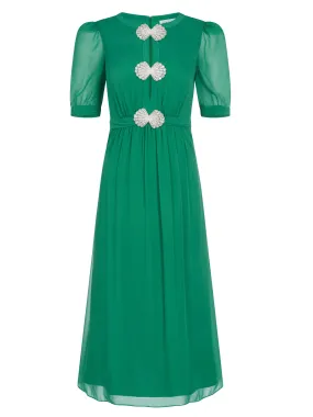 Jamie Dress in Emerald Green