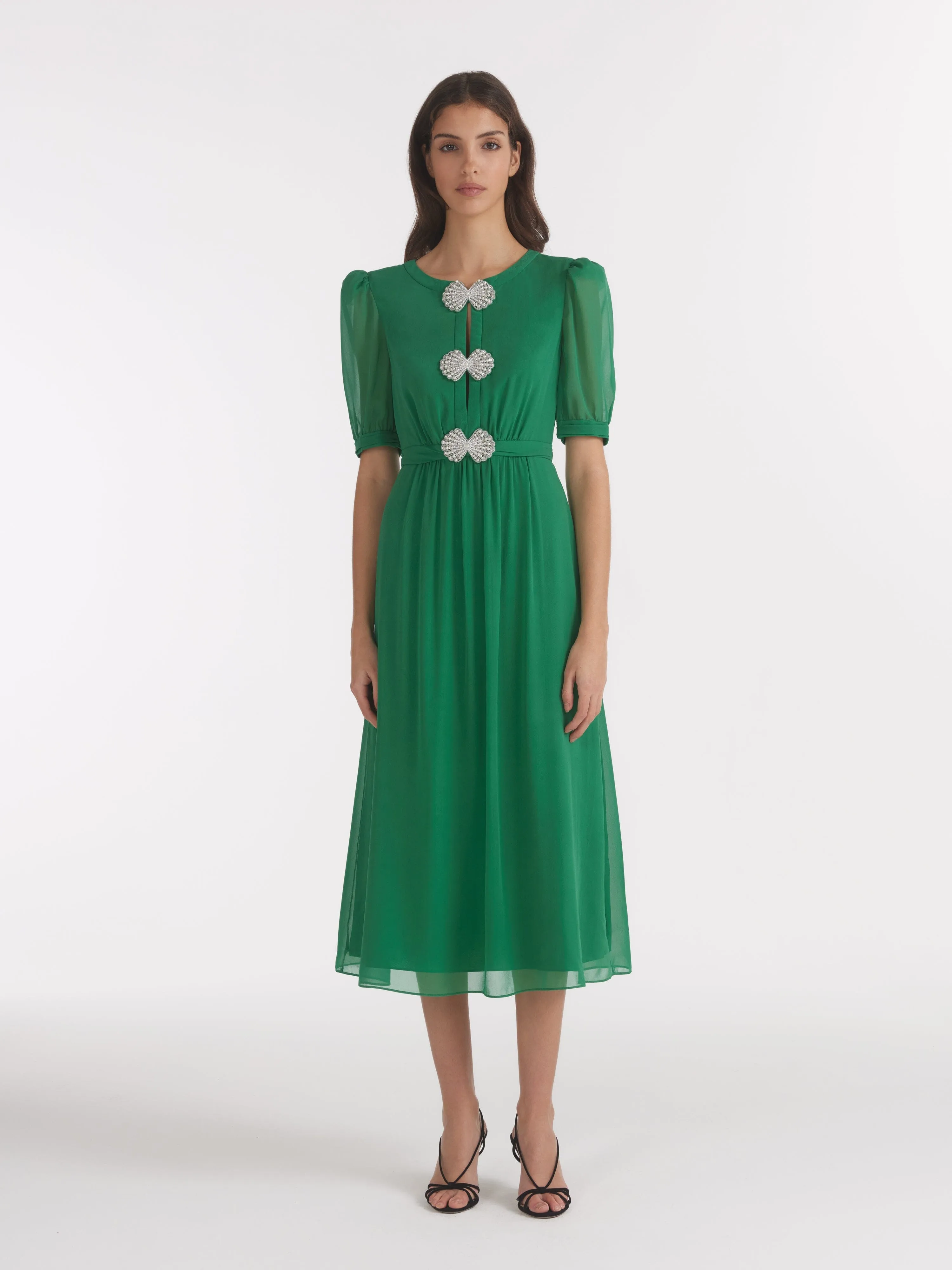 Jamie Dress in Emerald Green