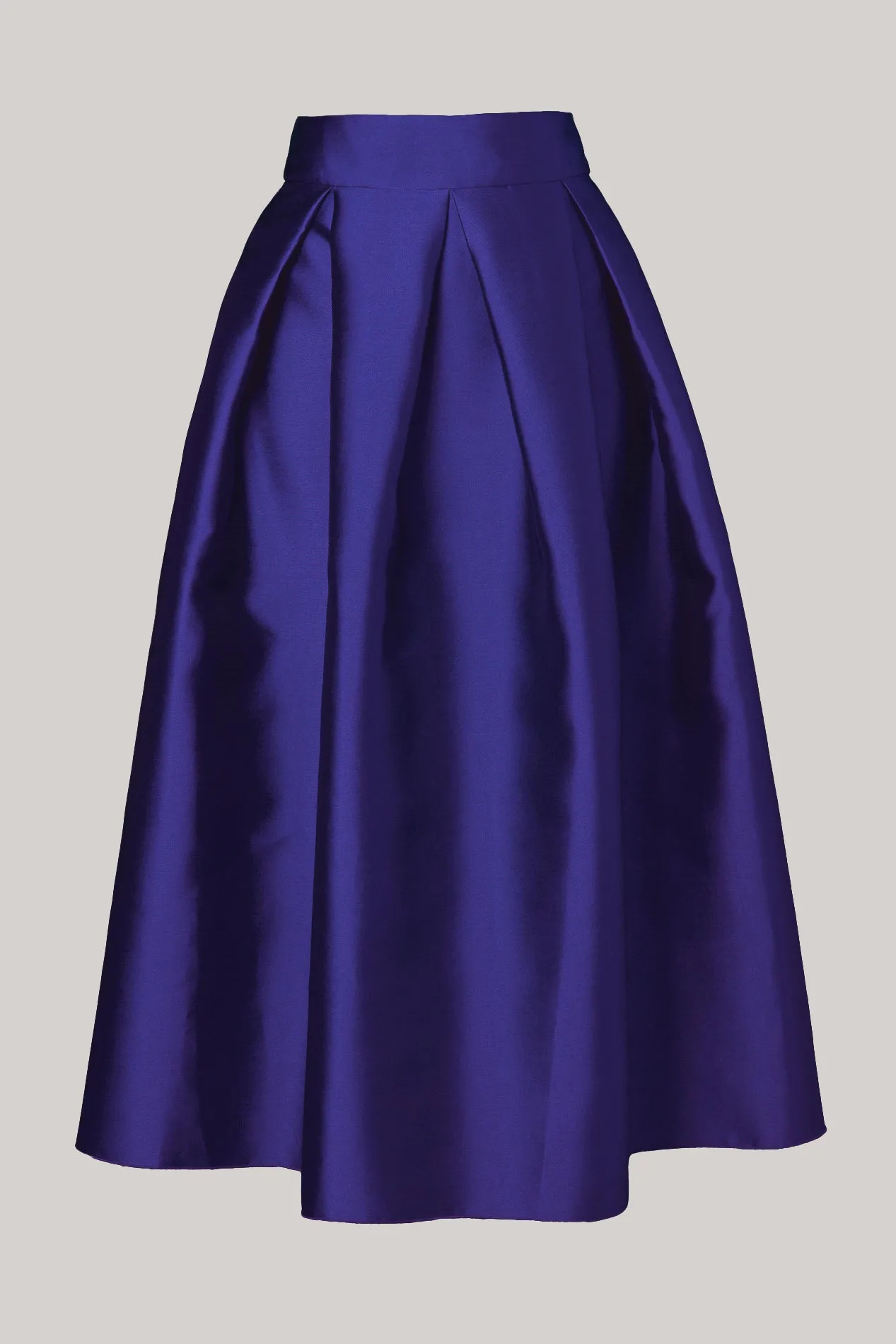 Jasmine Structured Mikado Skirt In Royal Blue