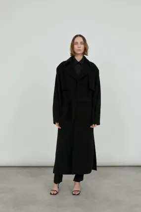 Karin coat | Black - Cashmere wool