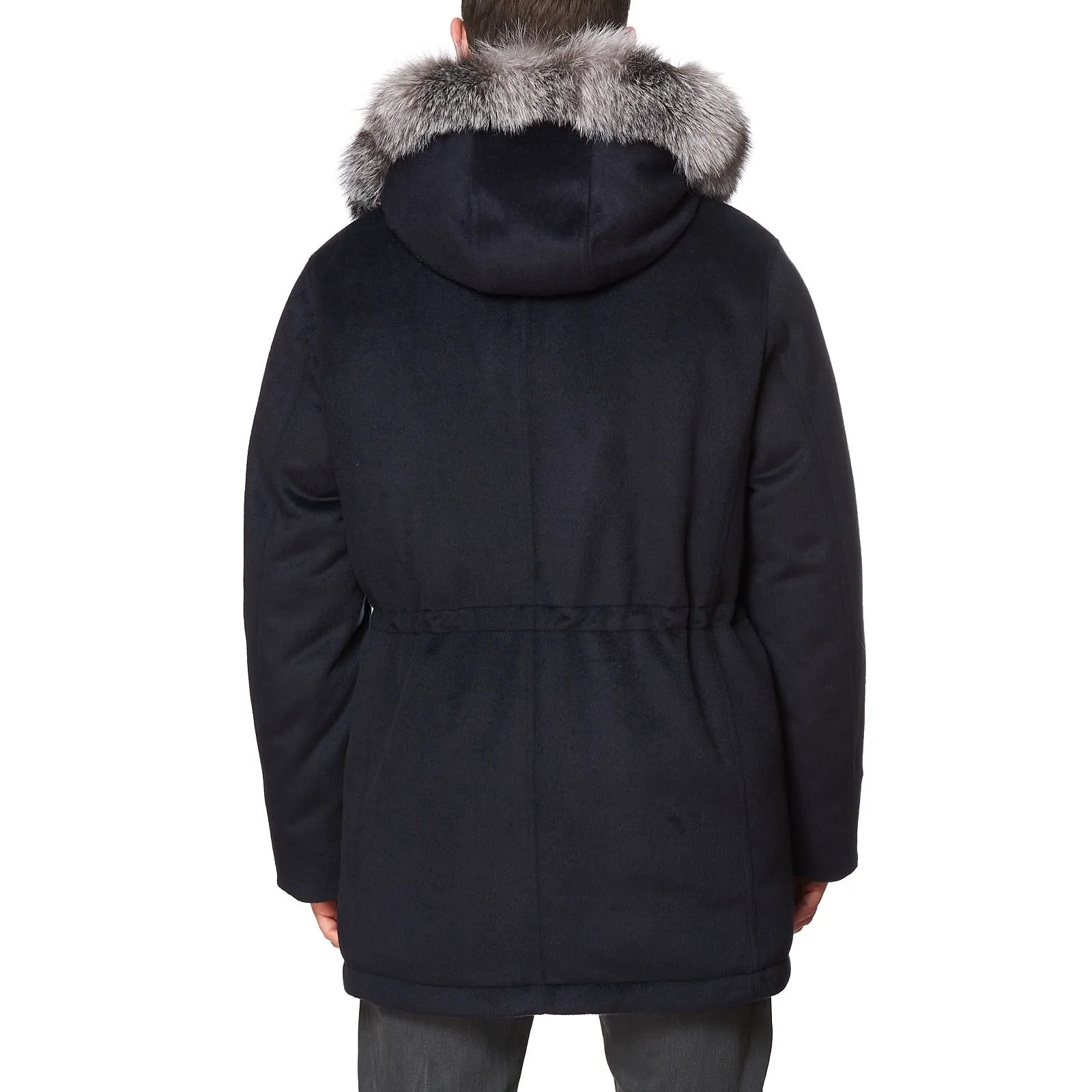 KITON KIRED "Frau" Goose Down Hooded Parka Jacket Raccoon Fur 50 US M