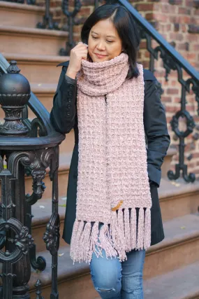 Knit Kit - Snowbird Waffle Scarf