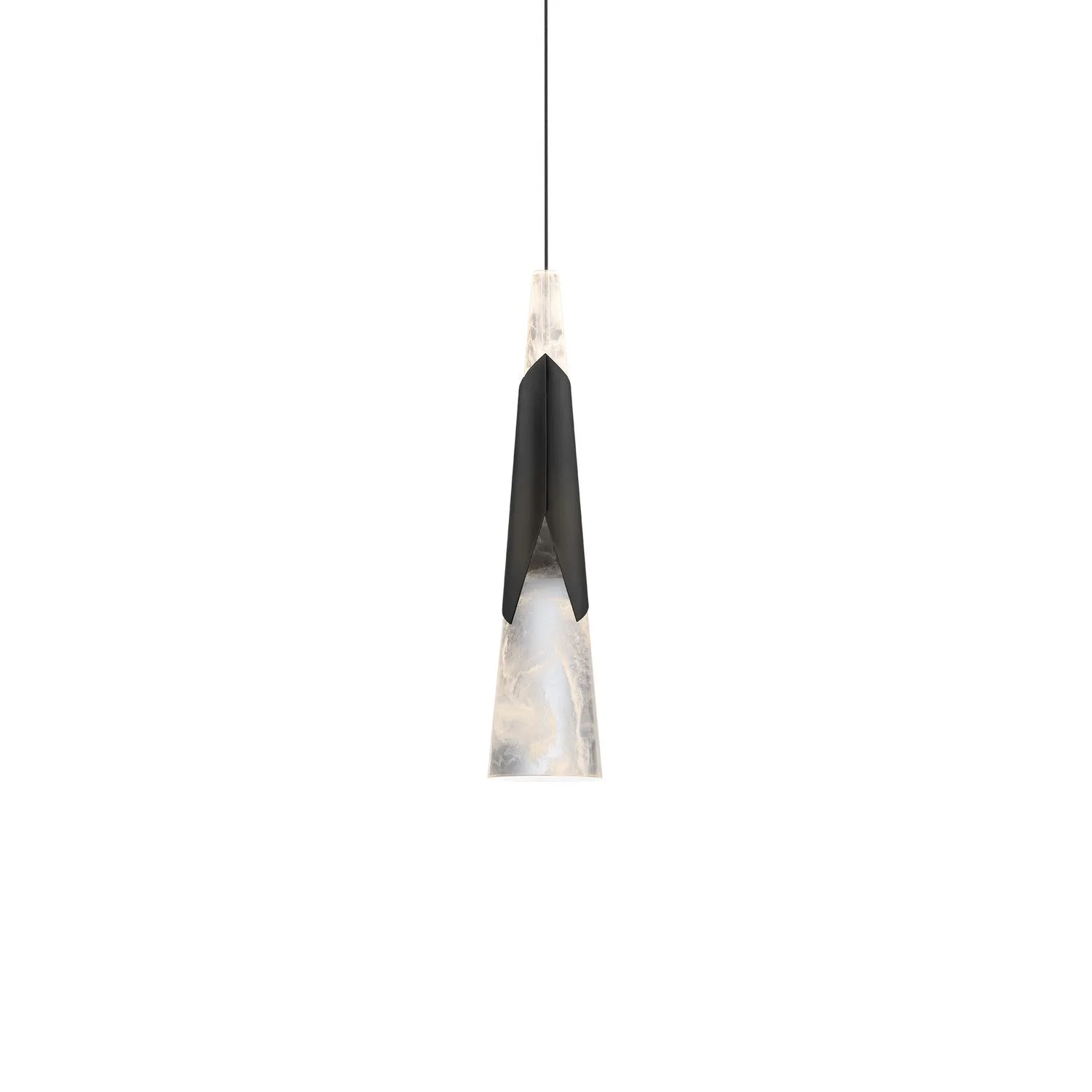 LED Mini Pendant from the Kilt Collection in Black Finish by Modern Forms