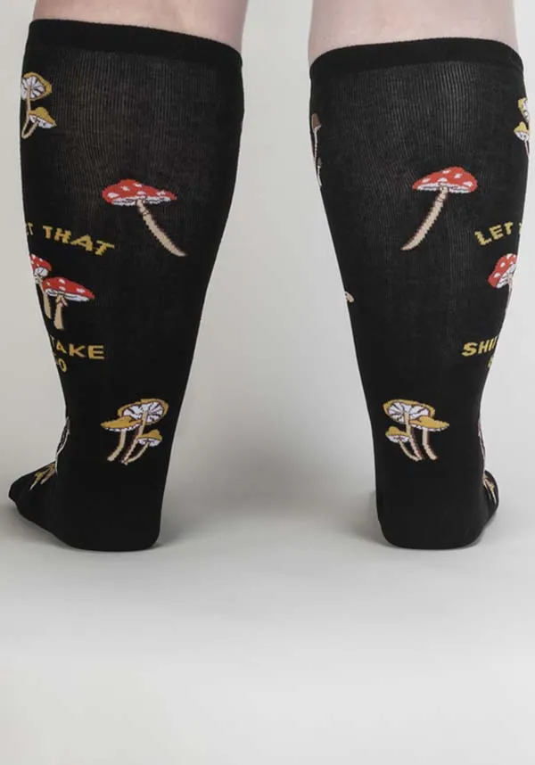 Let That Shiitake Go Stretch | KNEE HIGH SOCKS