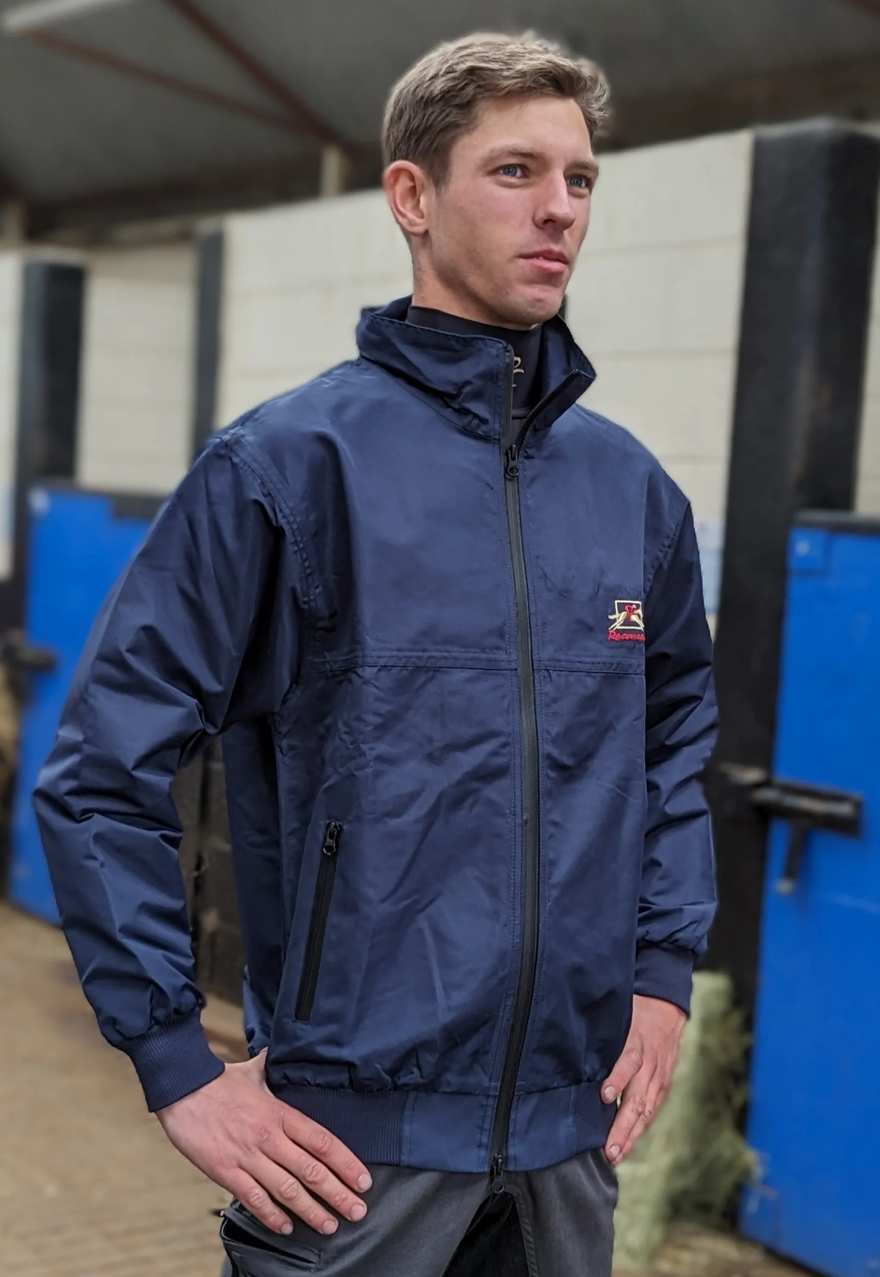 Lightweight Bomber Jacket Navy By Pc Racewear