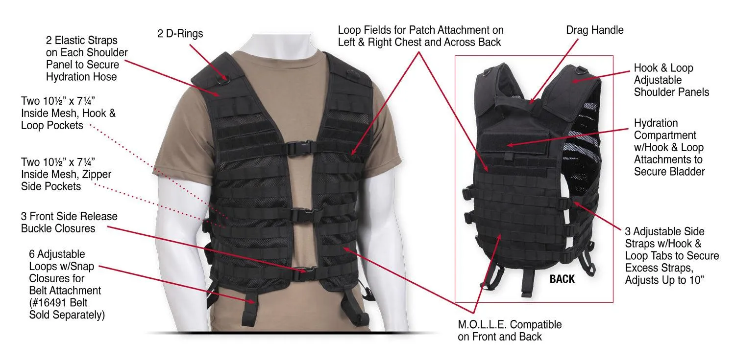 Lightweight MOLLE Utility Vest