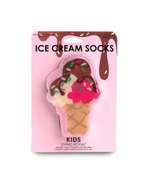 Living Royal Ice Cream 3D Kids Crew Socks