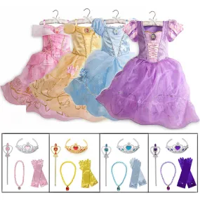 Luxury Fairy Princess Girls Dresses-Gowns Fairy-Playtime-Halloween Costumes