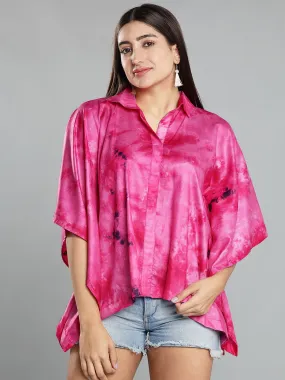 Magenta Rayon TieDyeTop- Bloomfinity