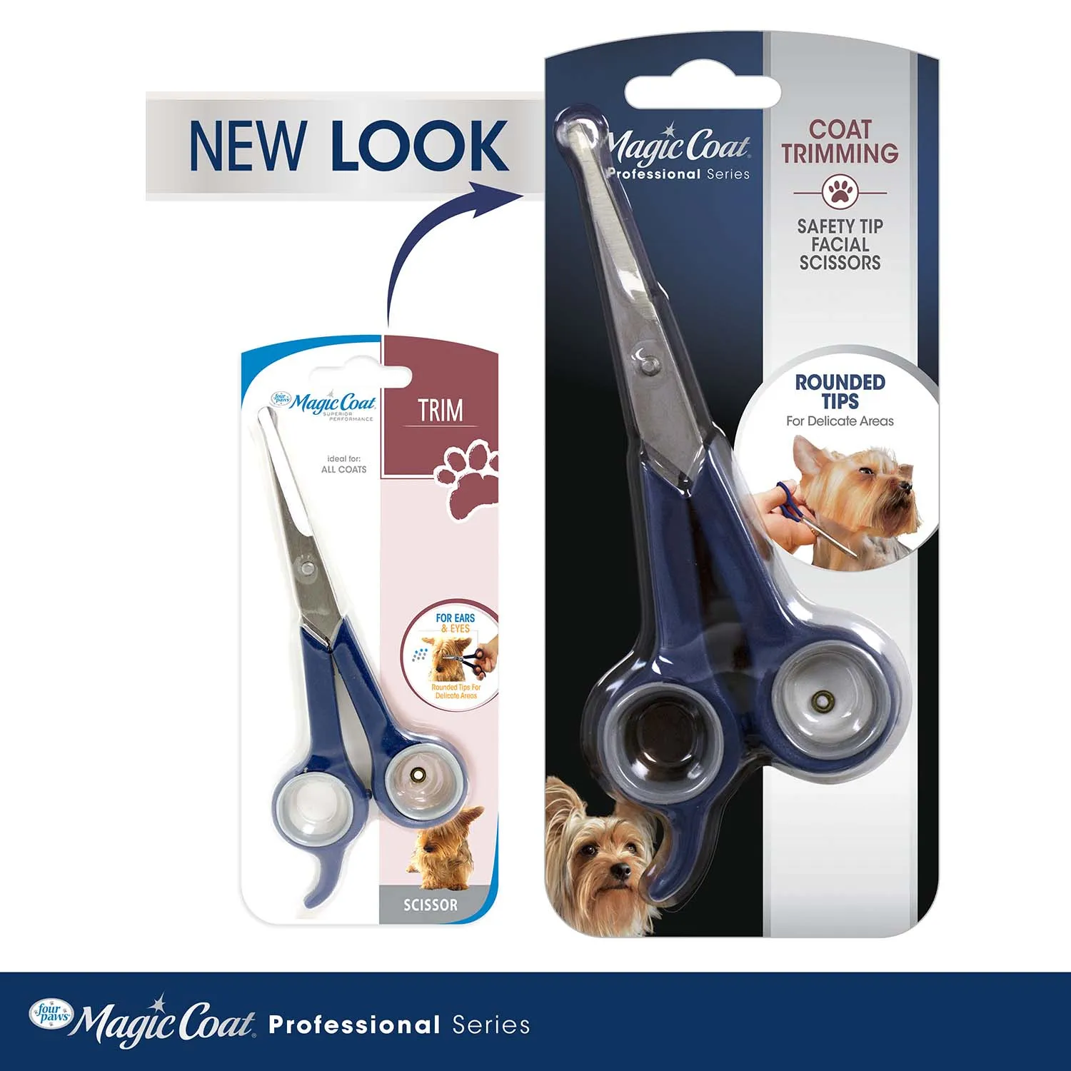 Magic Coat Professional Series Safety Tip Facial Dog Trimming Scissors