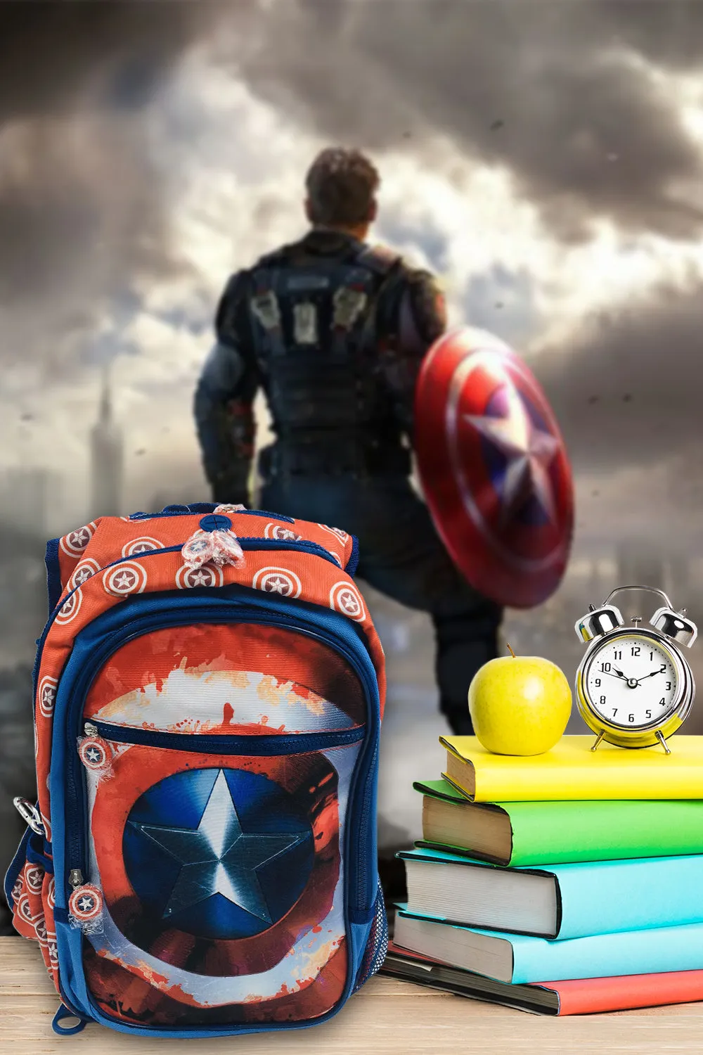 Marvel Civil War Captain America Shield Midi Backpack