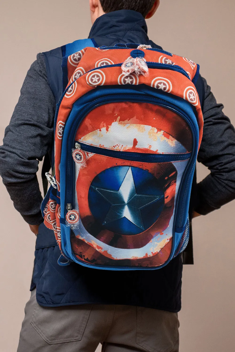 Marvel Civil War Captain America Shield Midi Backpack