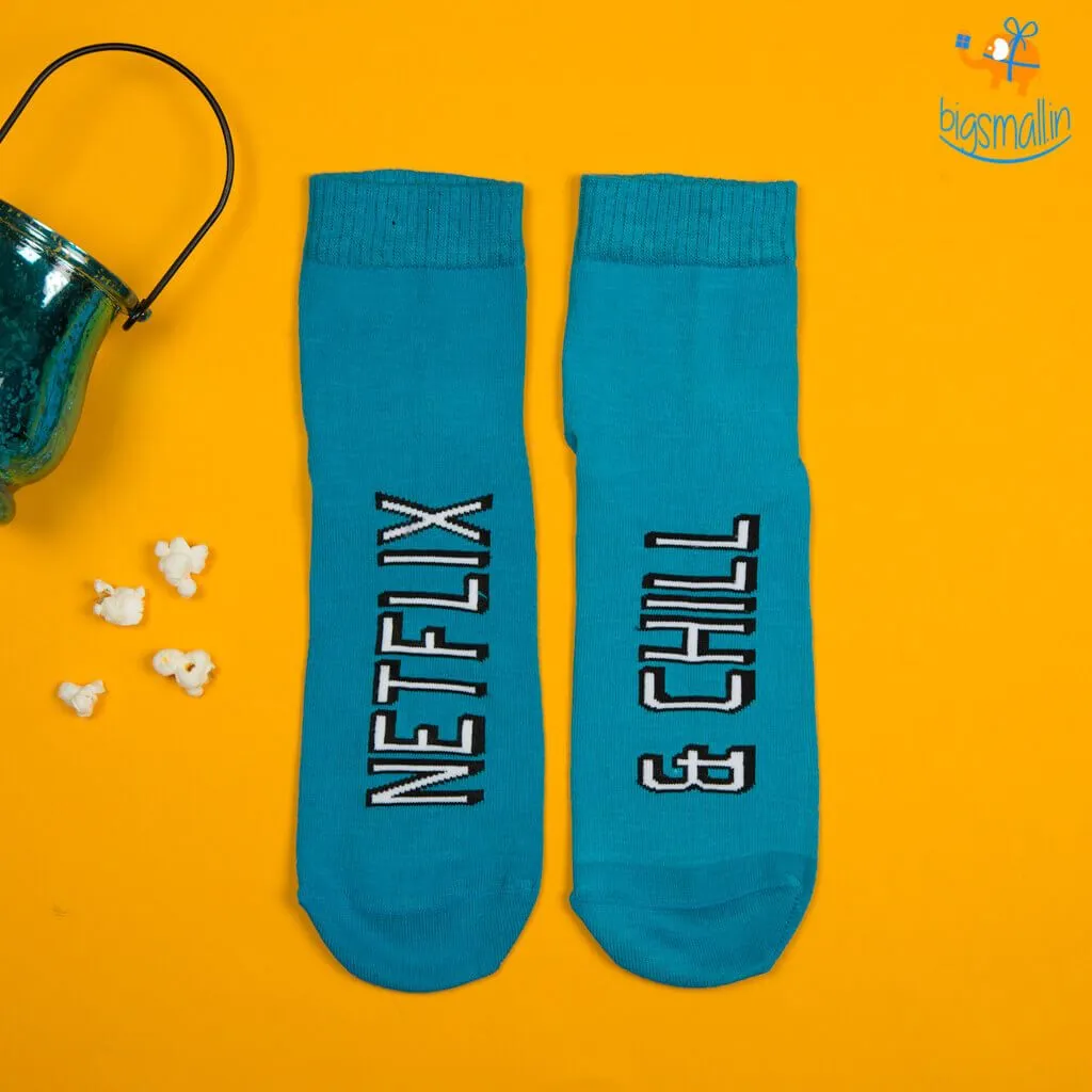 Men Netflix and Chill Socks