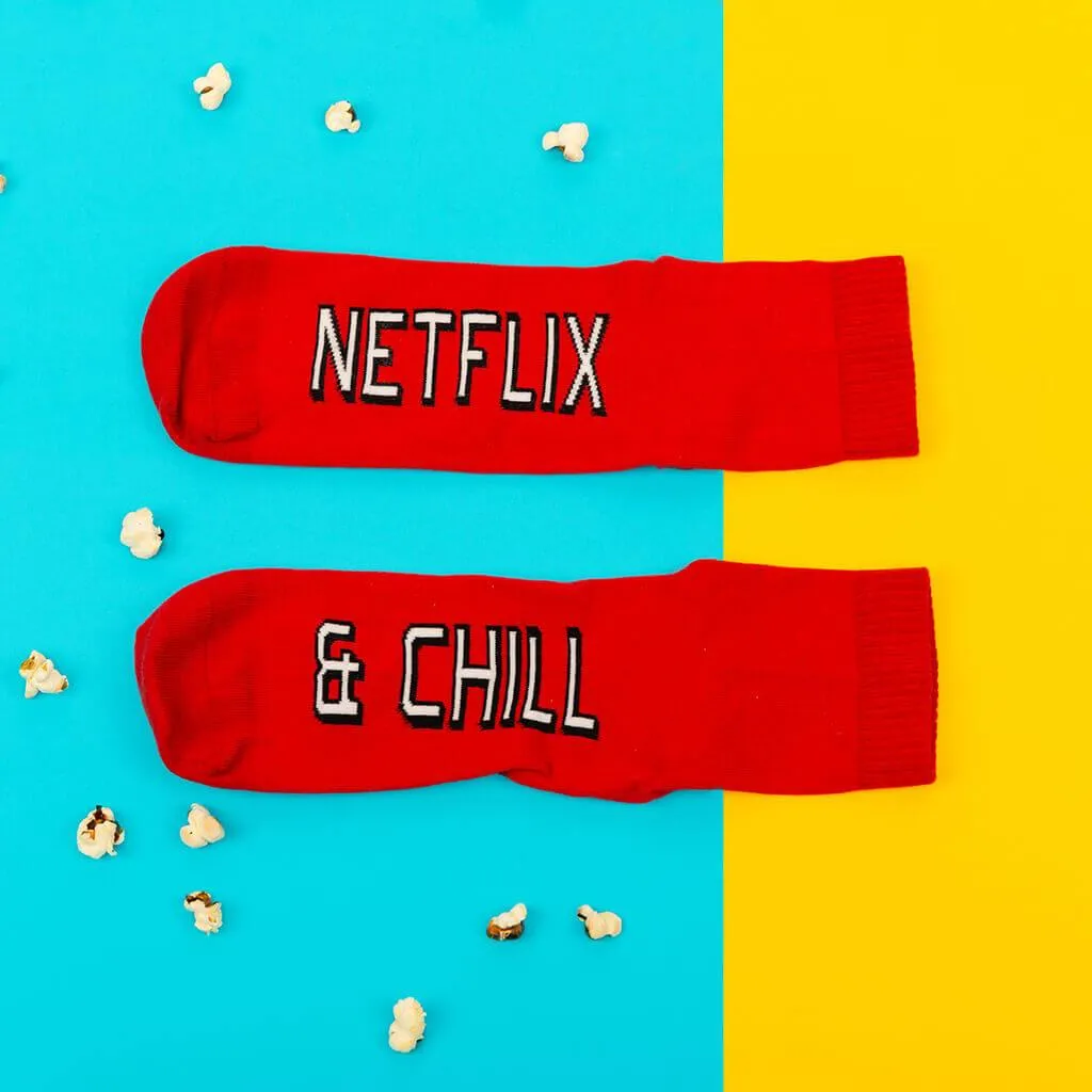 Men Netflix and Chill Socks