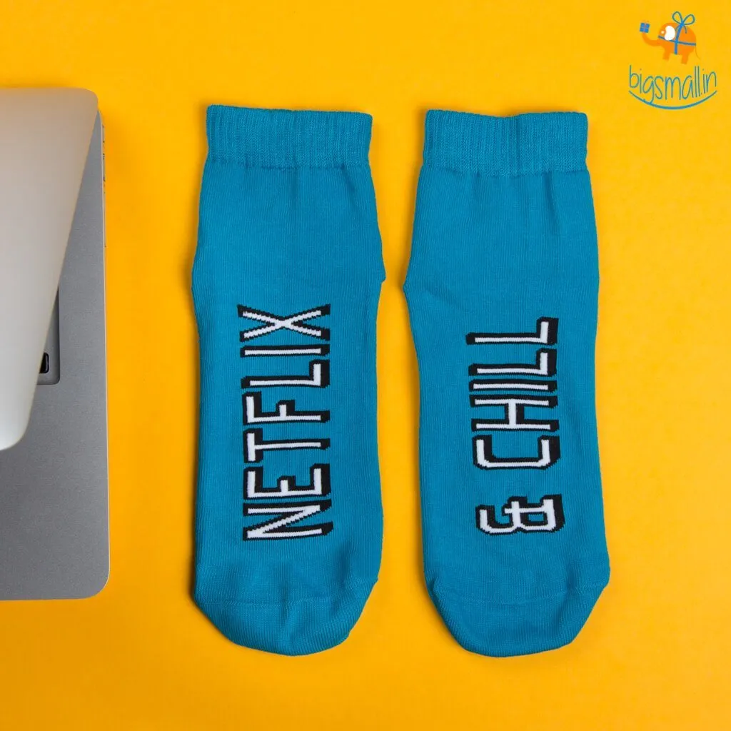 Men Netflix and Chill Socks