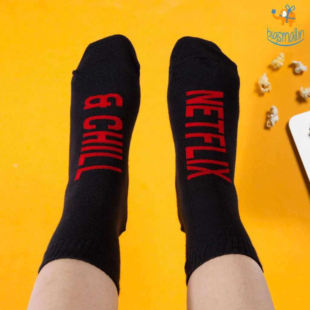 Men Netflix and Chill Socks