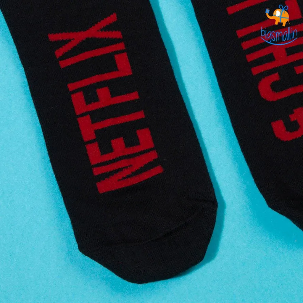 Men Netflix and Chill Socks