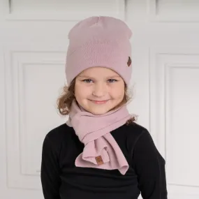 MENIQUE Knit Beanie & Scarf 2-Piece