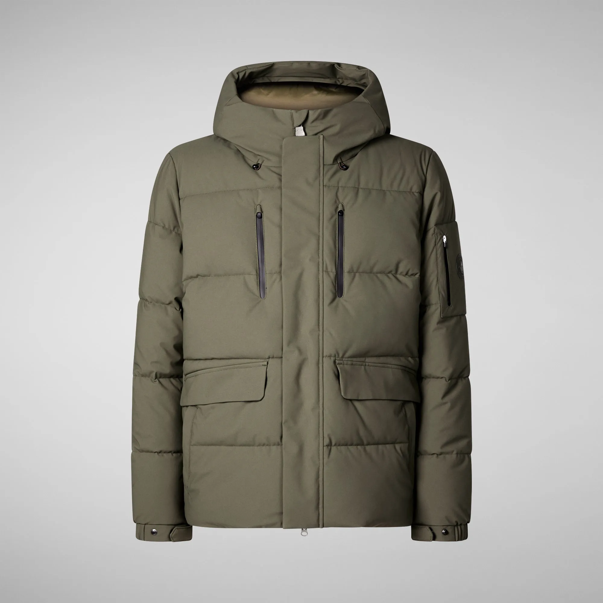 Men's  Hooded Parka Alter in Laurel Green