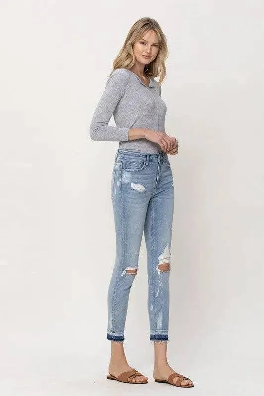 Mid-Rise Crop Skinny Jeans