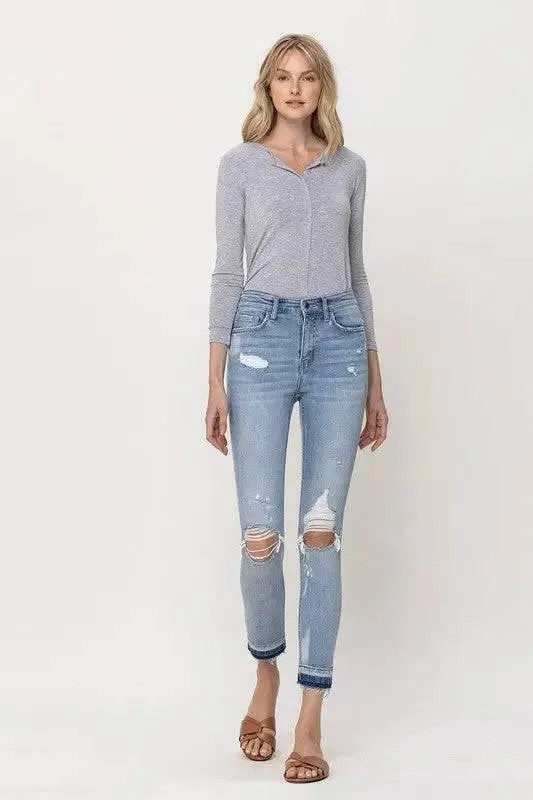 Mid-Rise Crop Skinny Jeans