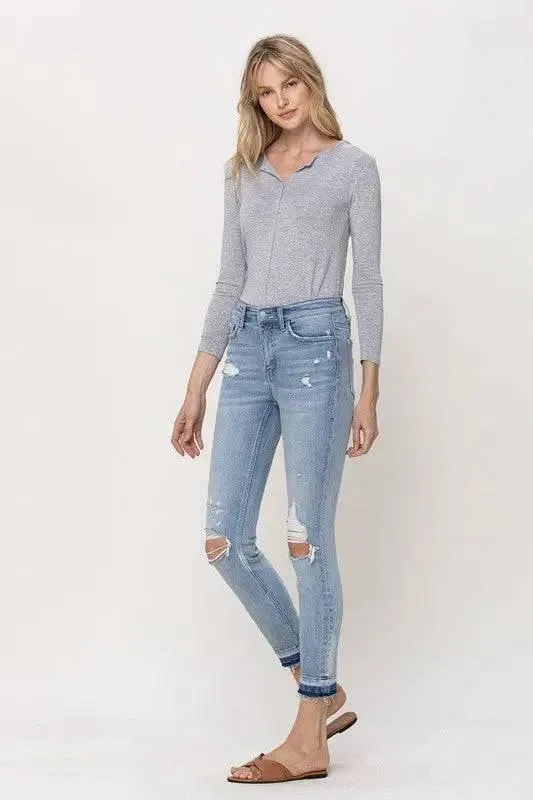 Mid-Rise Crop Skinny Jeans