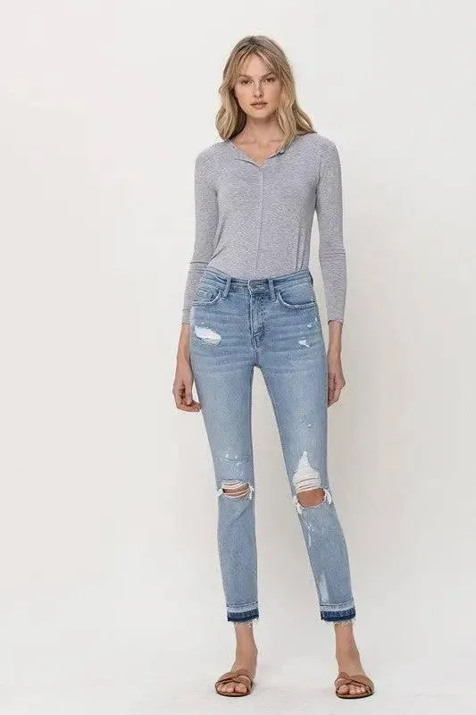 Mid-Rise Crop Skinny Jeans