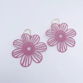 Midi Flower Earrings - Pink