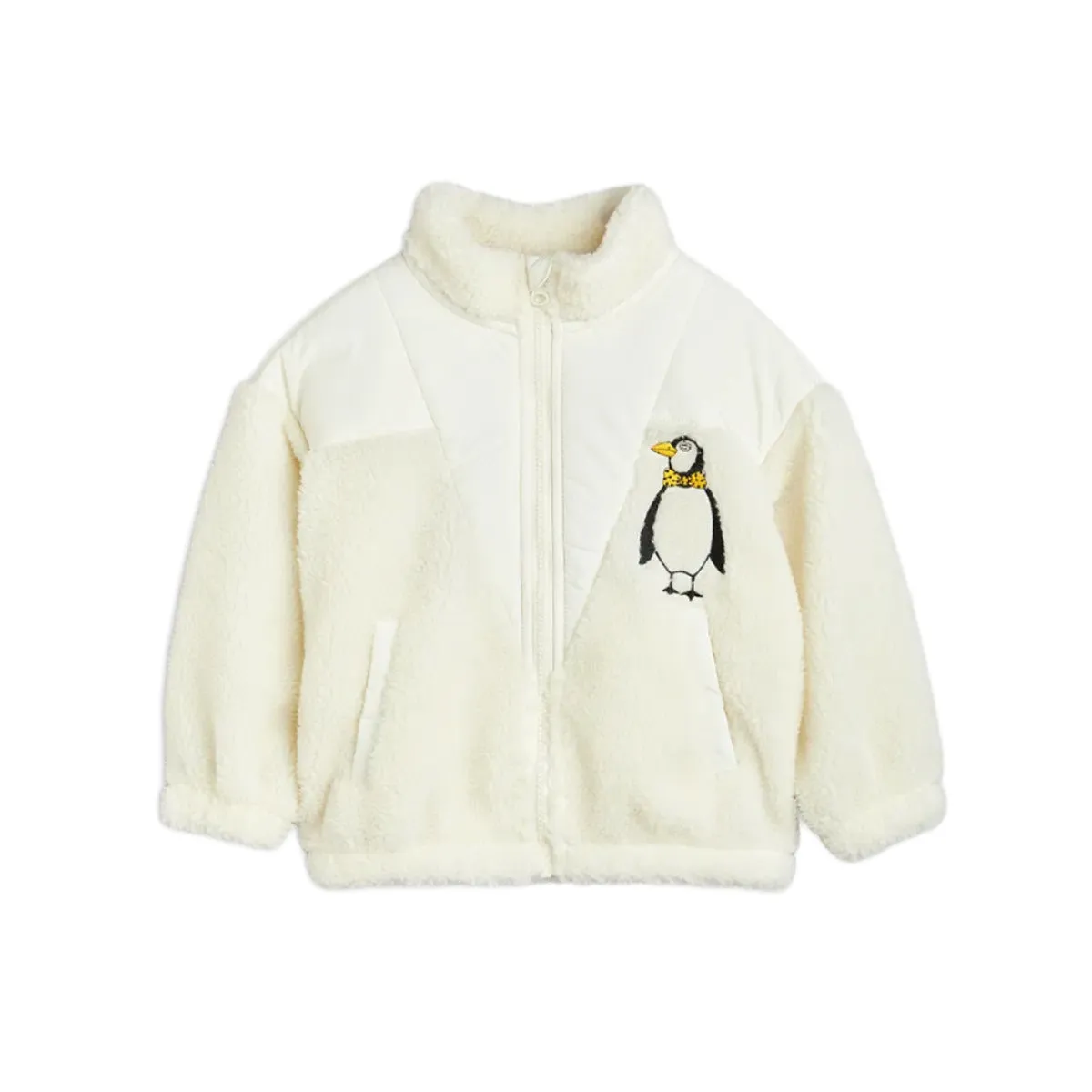 MINI RODINI - Penguin Pile Zip Jacket