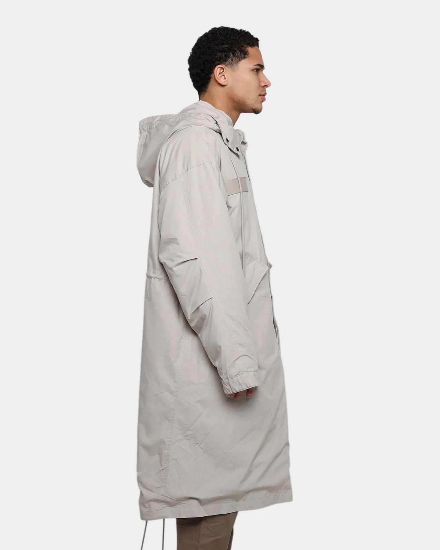 MNML Hooded Trench Jacket Grey