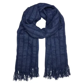 Navy Loop Knit Alpaca Scarf by SLATE   SALT