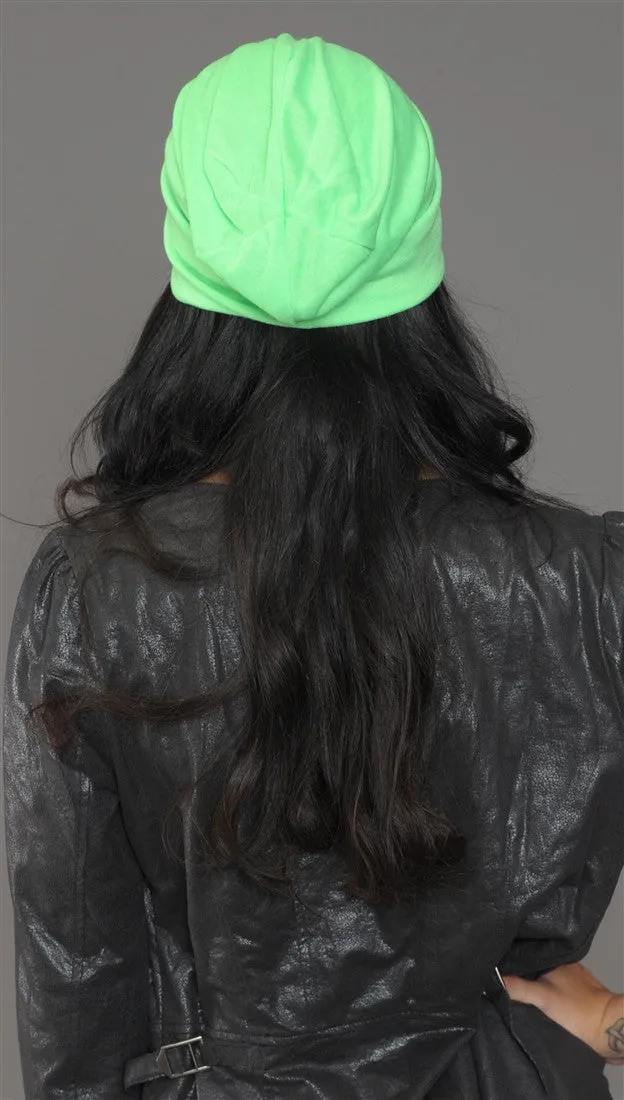 Neon Green Slouchy Summer Beanie