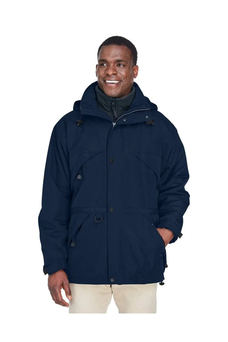 North End 88007: Adult 3-in-1 Parka with Dobby Trim