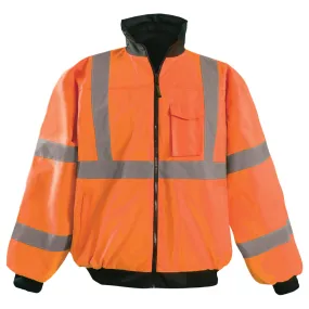 OccuNomix Waterproof Bomber Jacket - Yellow / Orange - Type R Class 3 - LUX-ETJBJ